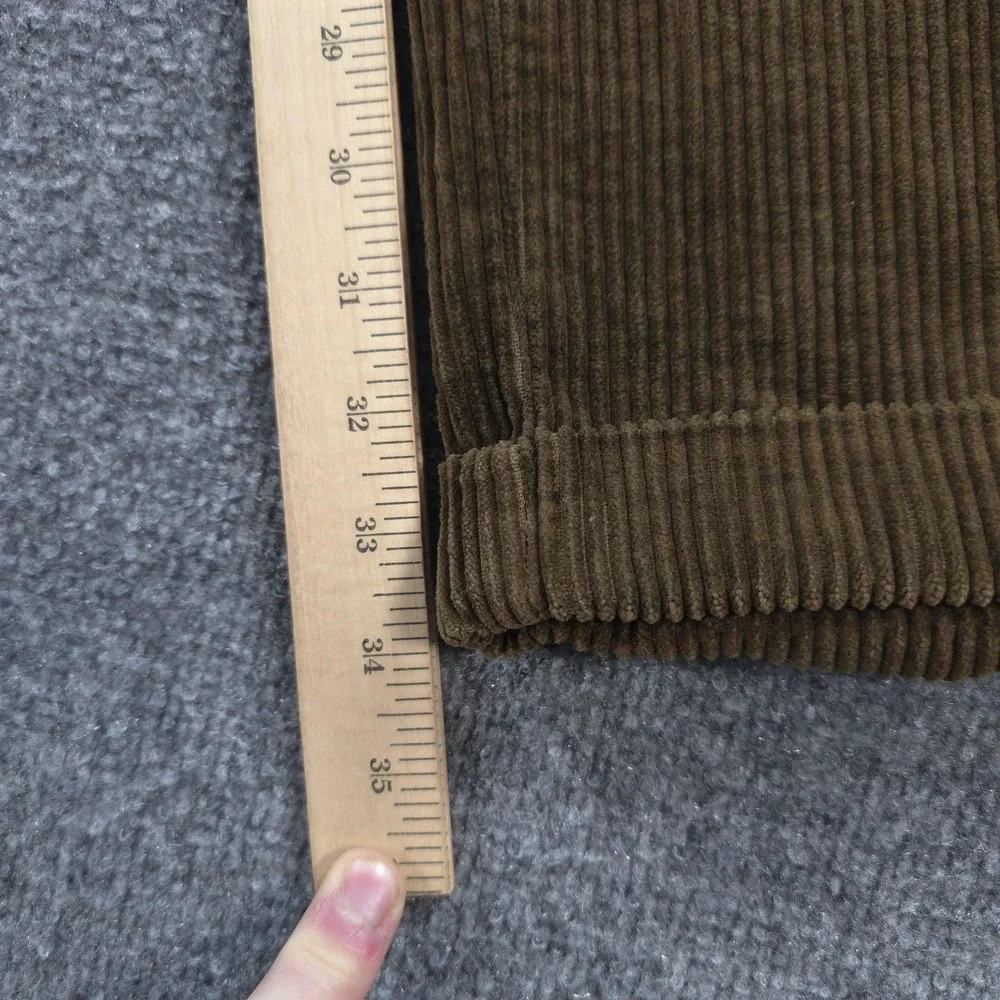 Vintage Banana Republic Pants Mens 38x33 Brown Corduroy Pleated Cuffed Slacks